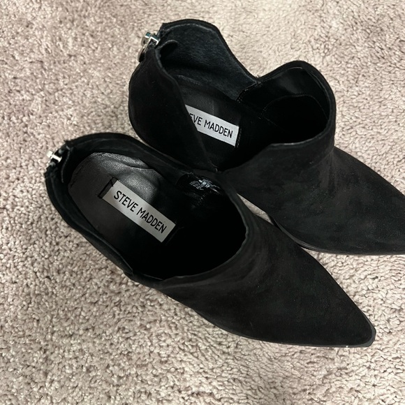 Black Steve Madden Bootie SZ 8.5 - Picture 3 of 9